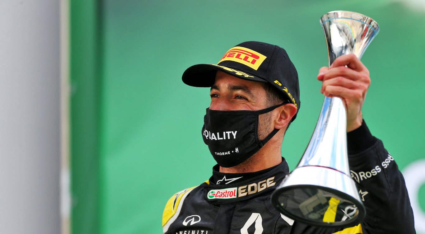 Ricciardo op het podium